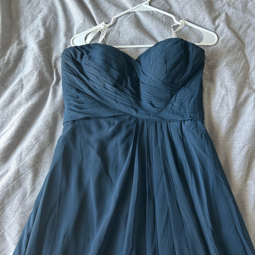 AZAZIE navy blue bridesmaid dress - size A8 (M/L) - Picture 2 of 4